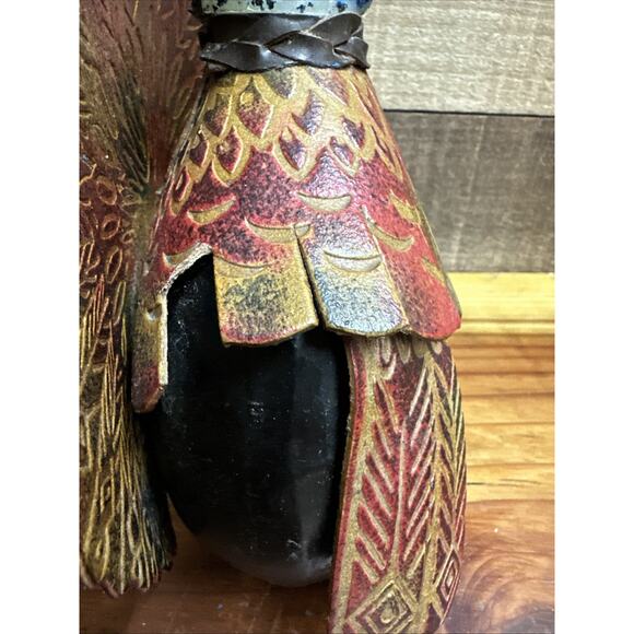 Rare Turkey Leather Wrapped Casa Bento Vino Rosso Decanter Italy - Picture 6 of 7